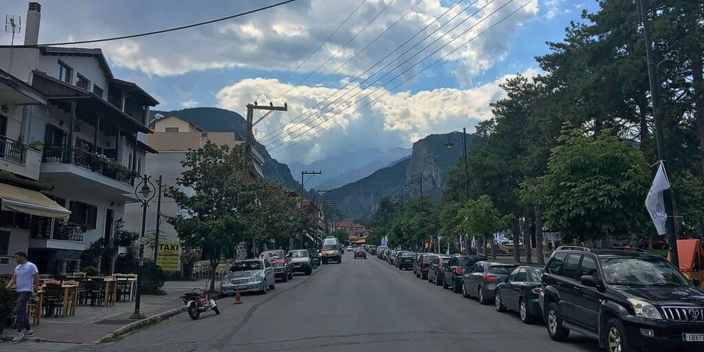 Mount Olympus from Litochoro.