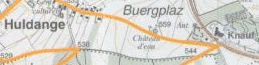 Sample of 1:20,000 map of Troisverges & Wieswampach