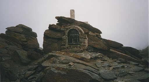 Shrine on the summit of Mulhacén.